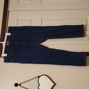 Dark wash girlfriend jeans